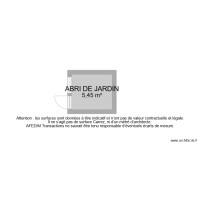 BI 10821 ABRI DE JARDIN