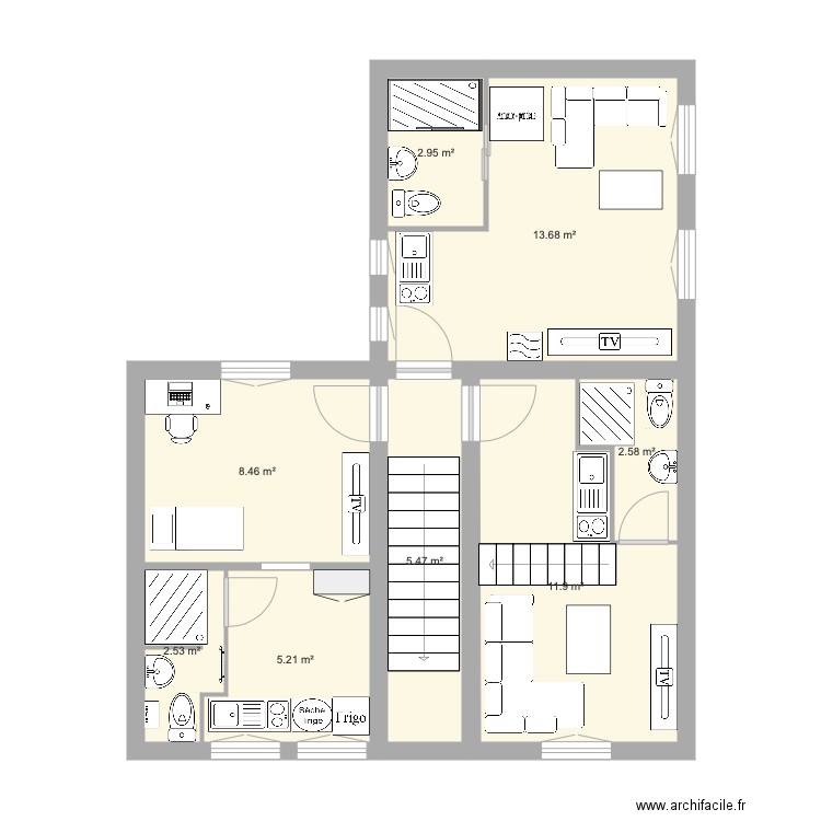 Maison . Plan de 0 pièce et 0 m2