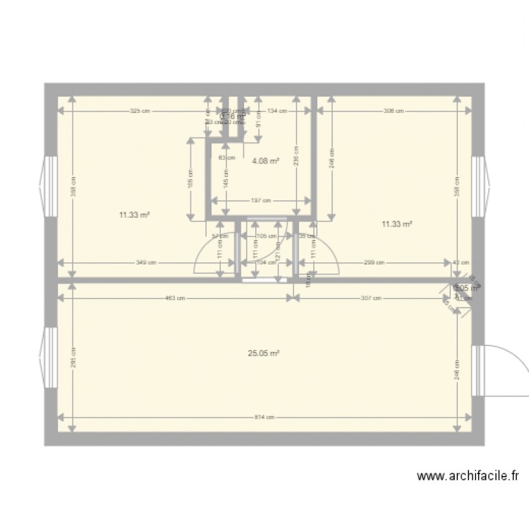 appart RDC 01. Plan de 0 pièce et 0 m2