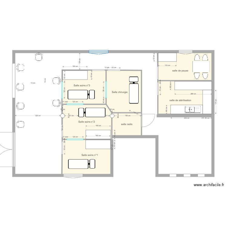 aménagement local. Plan de 0 pièce et 0 m2