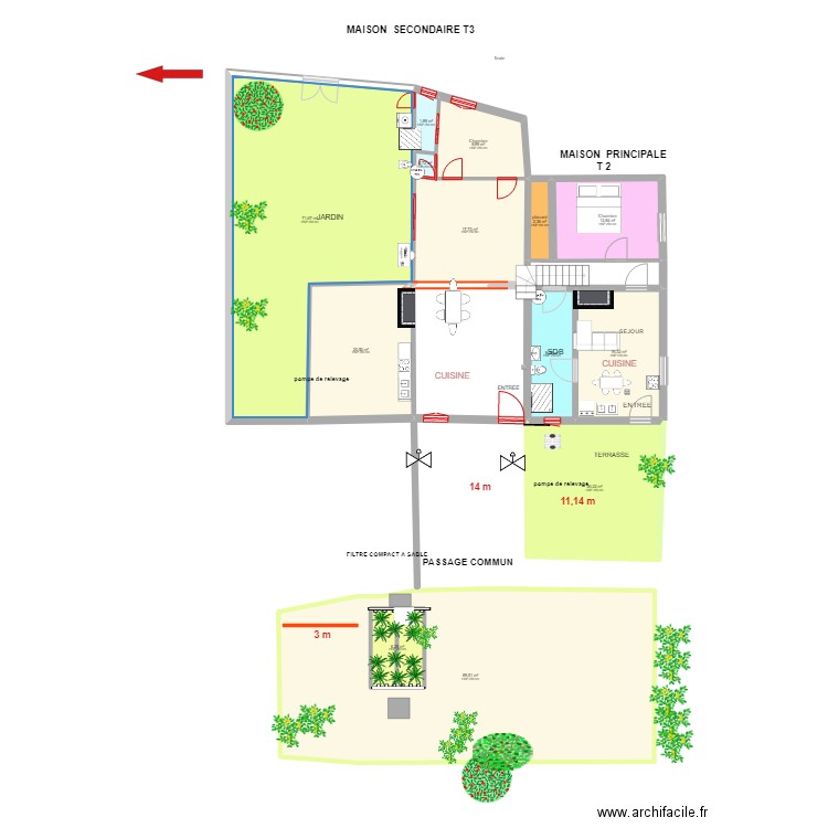 PLAN  ASSAINISSEMENTS PUJOLS. Plan de 0 pièce et 0 m2