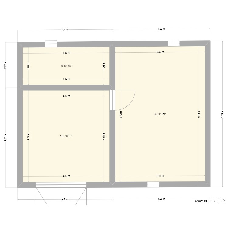 Sous sol loicmorgane. Plan de 0 pièce et 0 m2