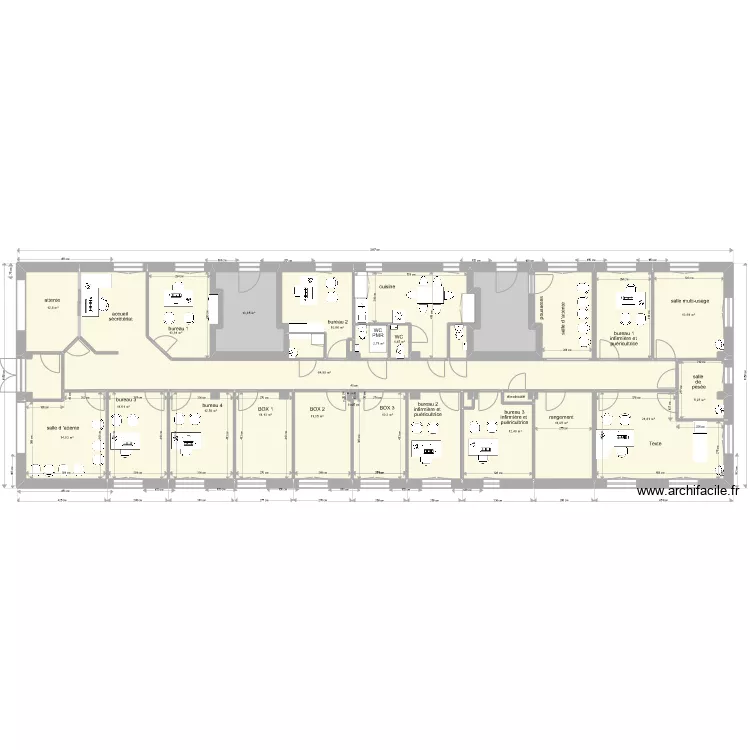 maison des associations. Plan de 