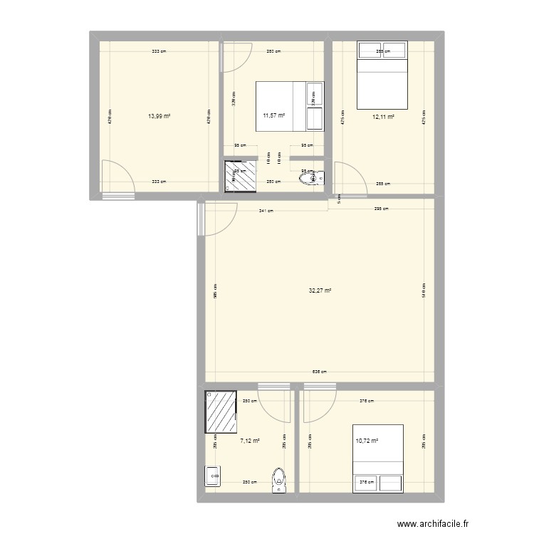 Plan Immeuble 2. Plan de 18 pièces et 263 m2