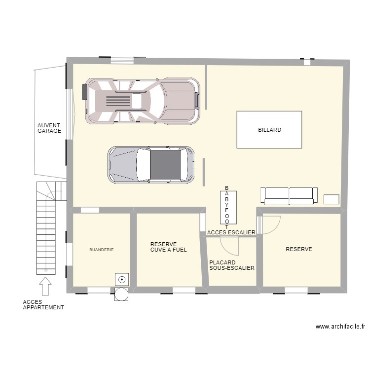 morzine sous-sol. Plan de 0 pièce et 0 m2