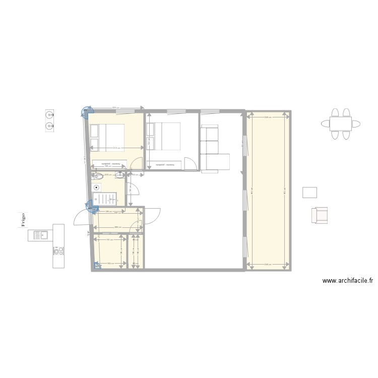 plans T3 2. Plan de 0 pièce et 0 m2