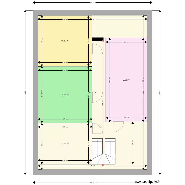 dernierETAGEveriere19mai15h31INITAL. Plan de 