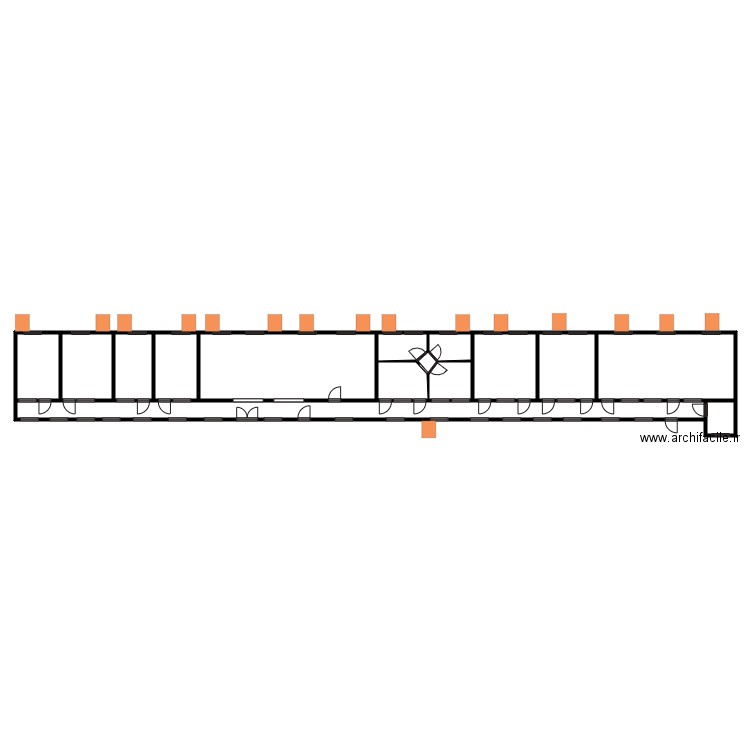 SCEA DU THILL. Plan de 15 pièces et 248 m2