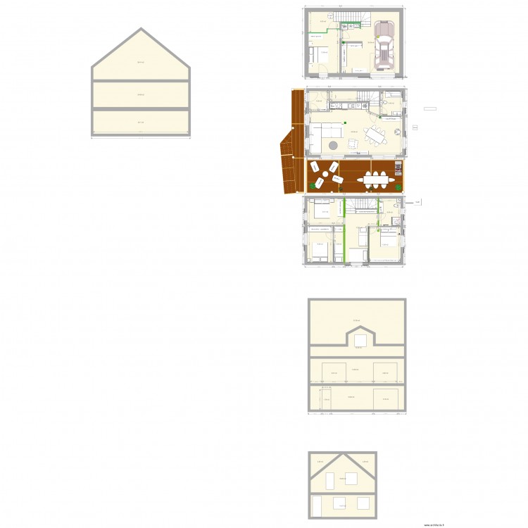 st paul. Plan de 28 pièces et 380 m2