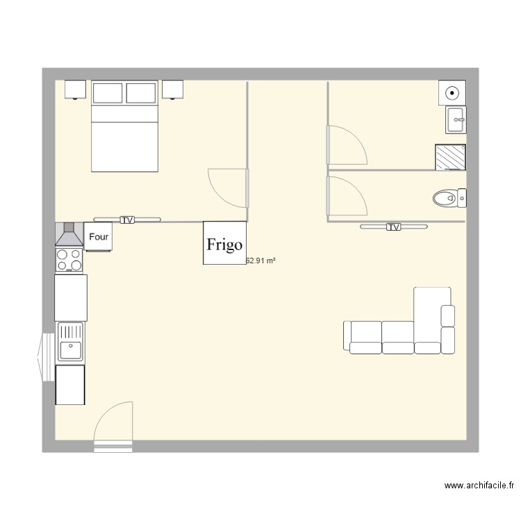 boulite. Plan de 0 pièce et 0 m2