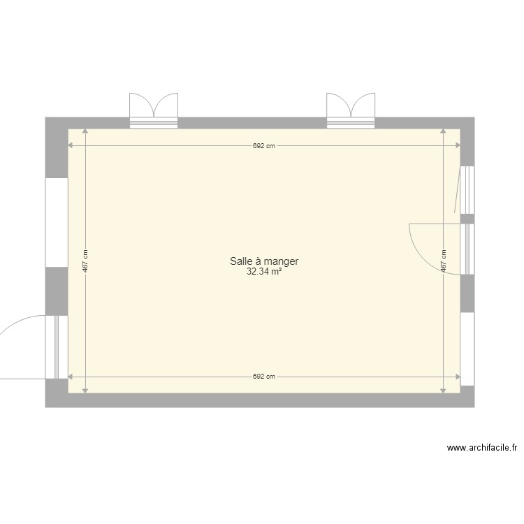 salle à manger. Plan de 0 pièce et 0 m2