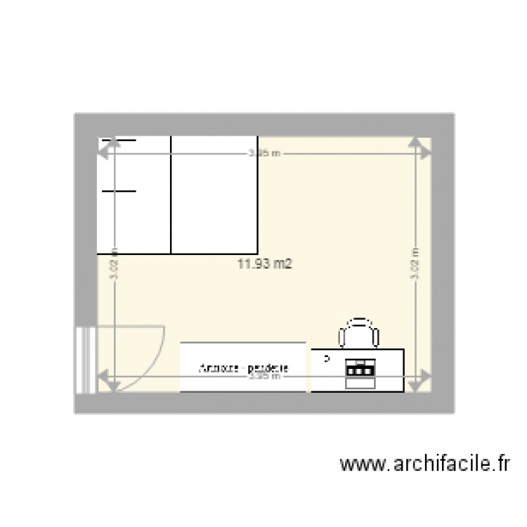 chambre de lou. Plan de 0 pièce et 0 m2
