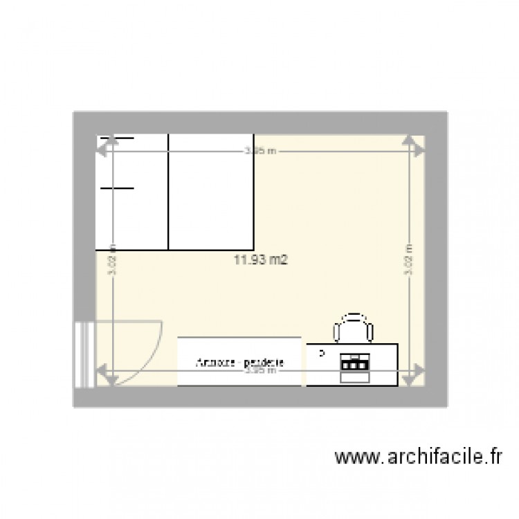 chambre de lou. Plan de 0 pièce et 0 m2