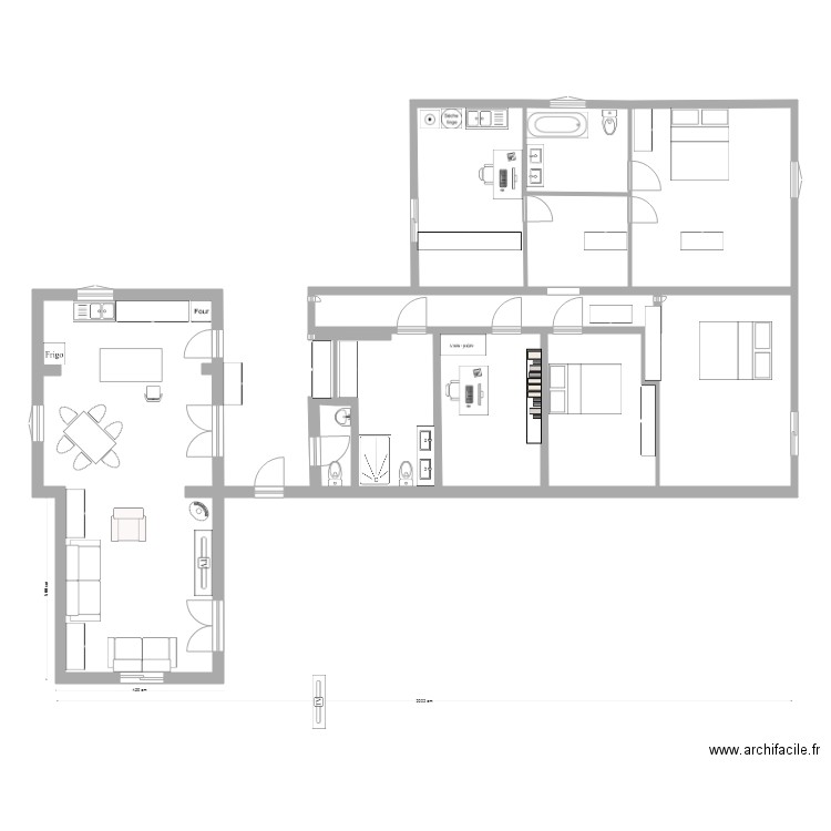 MONTFERRIER sans agrandissement. Plan de 0 pièce et 0 m2