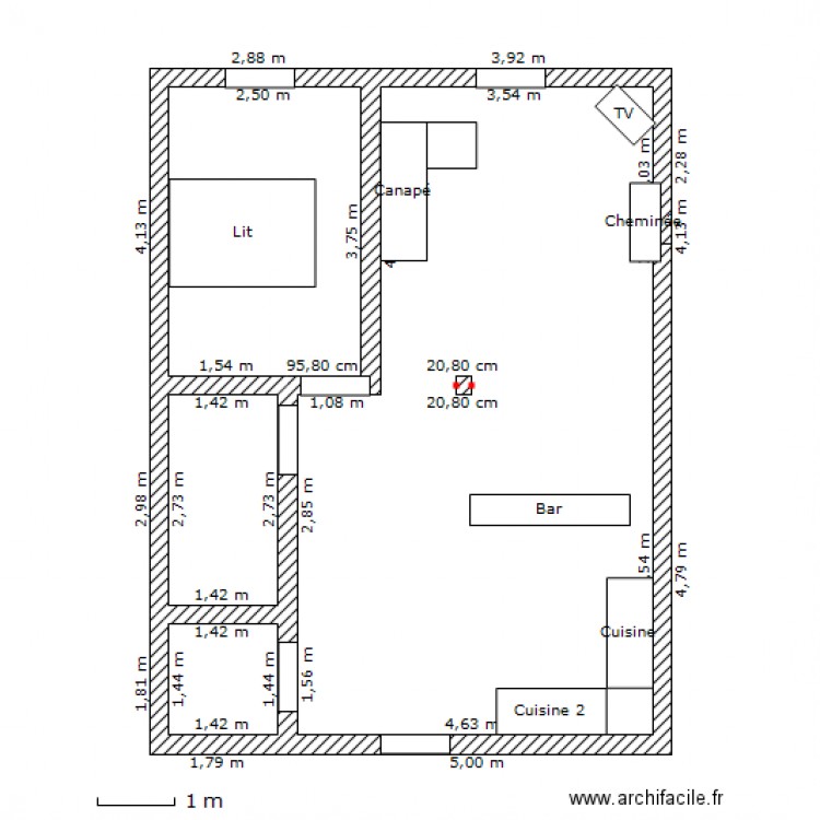 Appart. Plan de 0 pièce et 0 m2