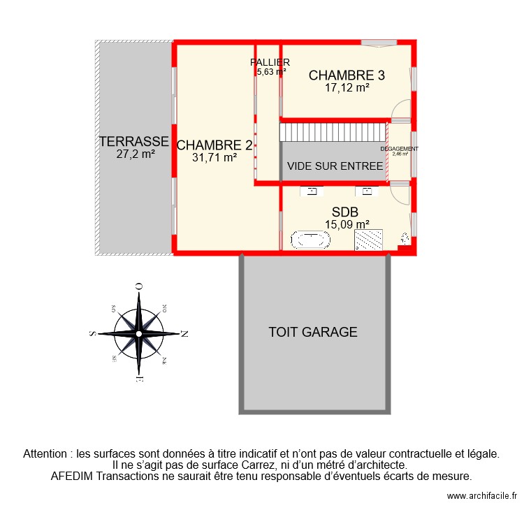 BI 6666 ETAGE . Plan de 0 pièce et 0 m2