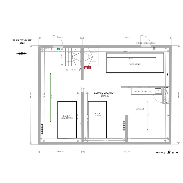 SOUS SOL APRES TRAVAUX MODIF. Plan de 0 pièce et 0 m2