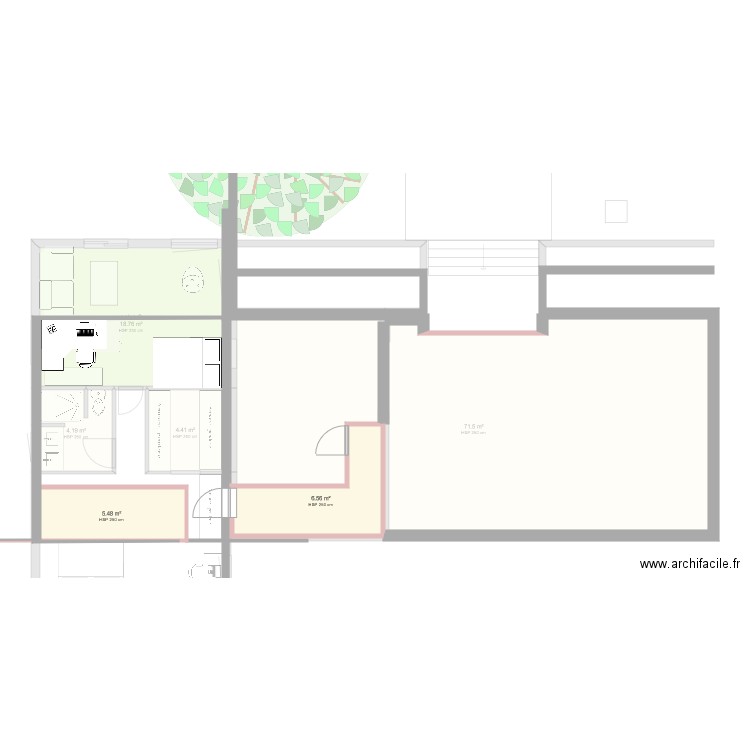 extension maison 6. Plan de 0 pièce et 0 m2
