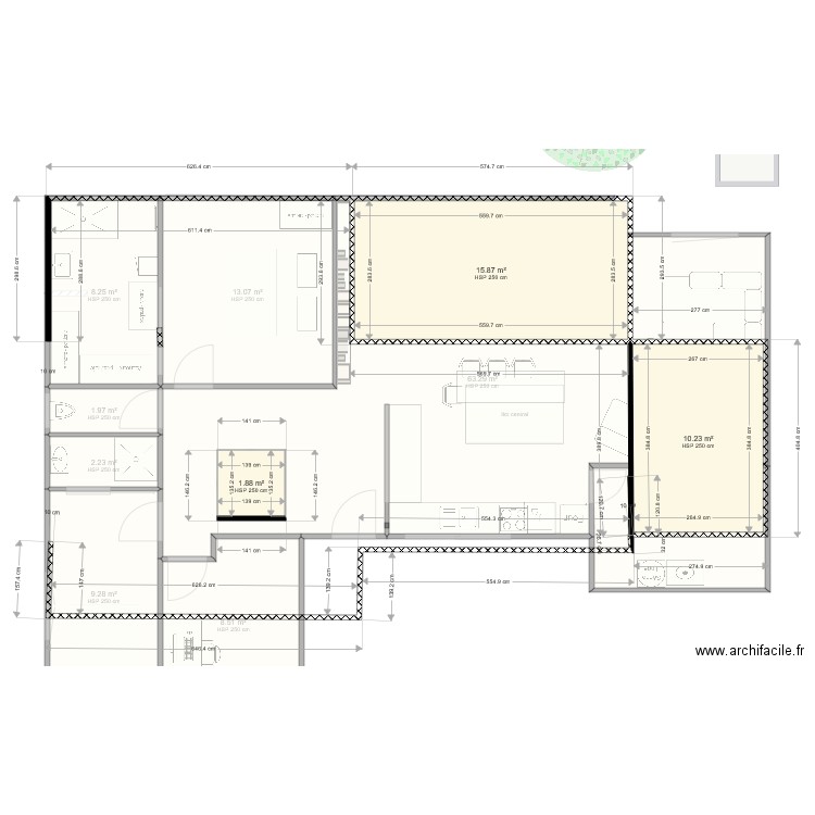 ETAGE BEAUME. Plan de 0 pièce et 0 m2