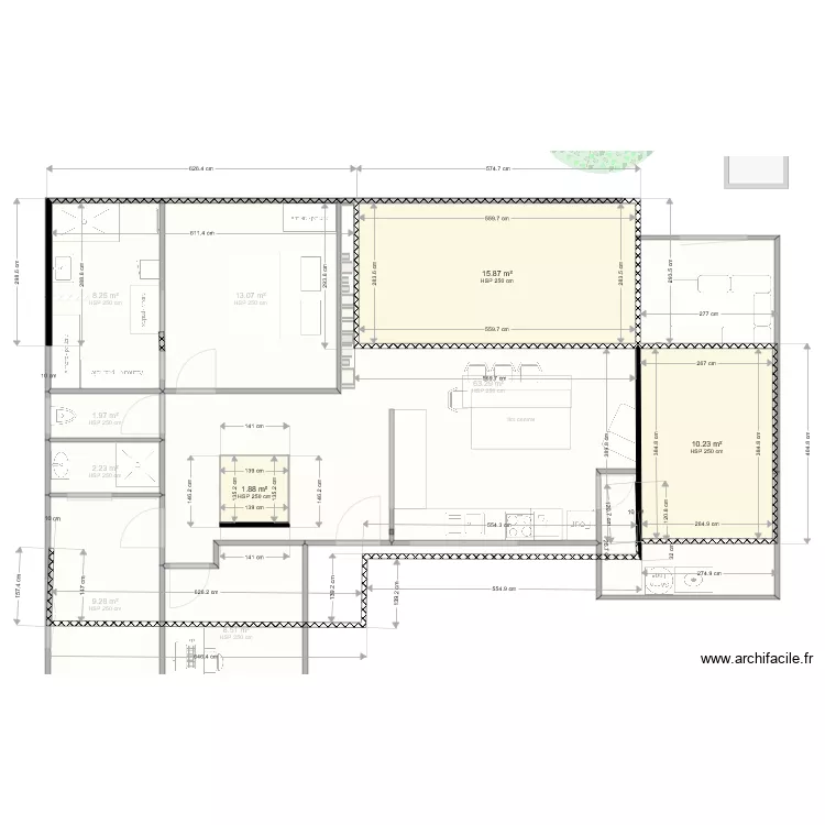ETAGE BEAUME. Plan de 