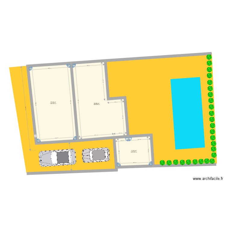 Marengo_marco. Plan de 8 pièces et 240 m2