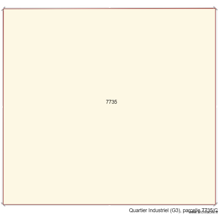 Parcelle 7725 G3. Plan de 0 pièce et 0 m2