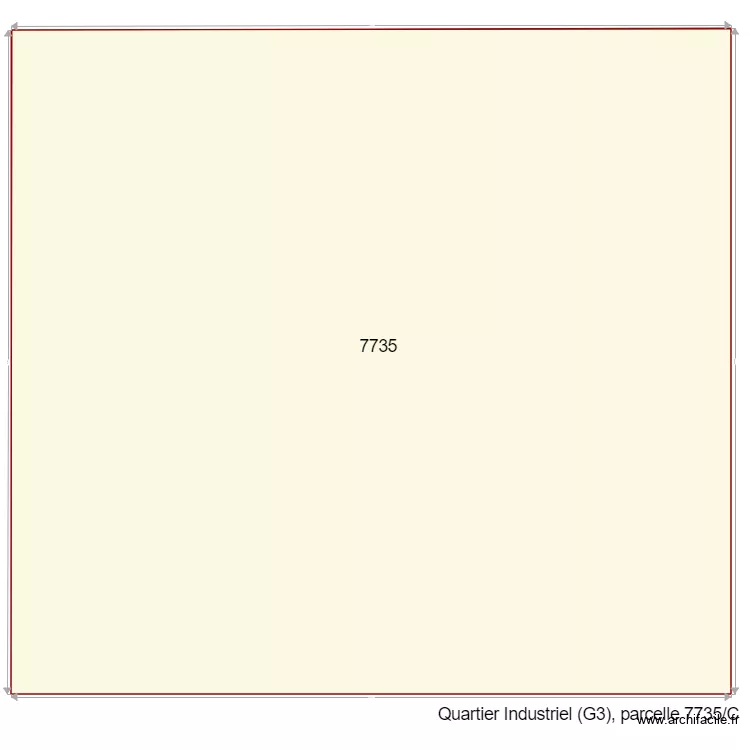 Parcelle 7725 G3. Plan de 