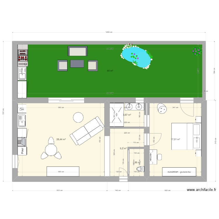 fabre gite B1. Plan de 0 pièce et 0 m2
