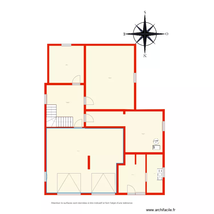 BI 4711 sous sol non c&ocirc;t&eacute;. Plan de 