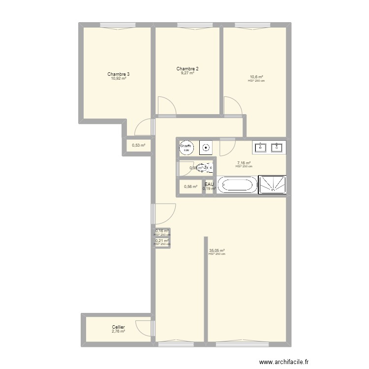 Agencement 1. Plan de 0 pièce et 0 m2
