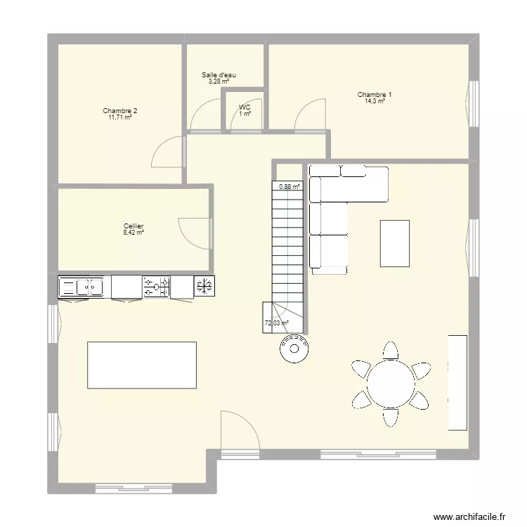 Projet maison. Plan de 