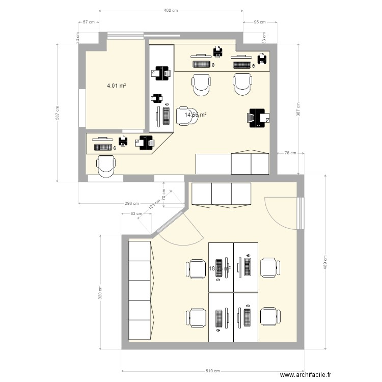 Bureau Biologistes et secrétariat. Plan de 0 pièce et 0 m2