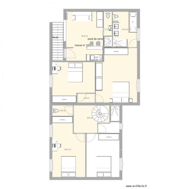 160601 studio 2. Plan de 0 pièce et 0 m2