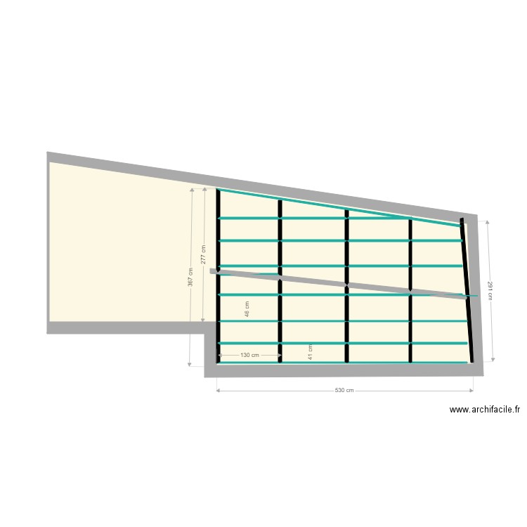 terrasse Yoann1. Plan de 22 pièces et 38 m2