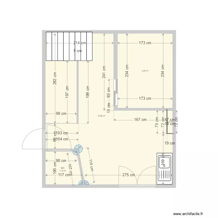 Salle de Bains Laurence et Dom projet vide  260920. Plan de 