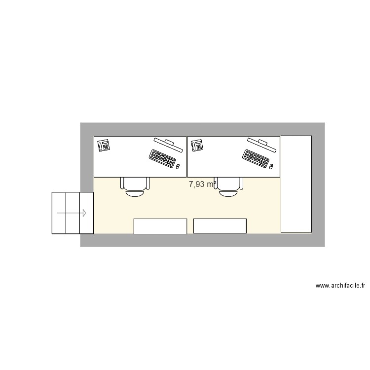 Bureau coordination 1. Plan de 0 pièce et 0 m2