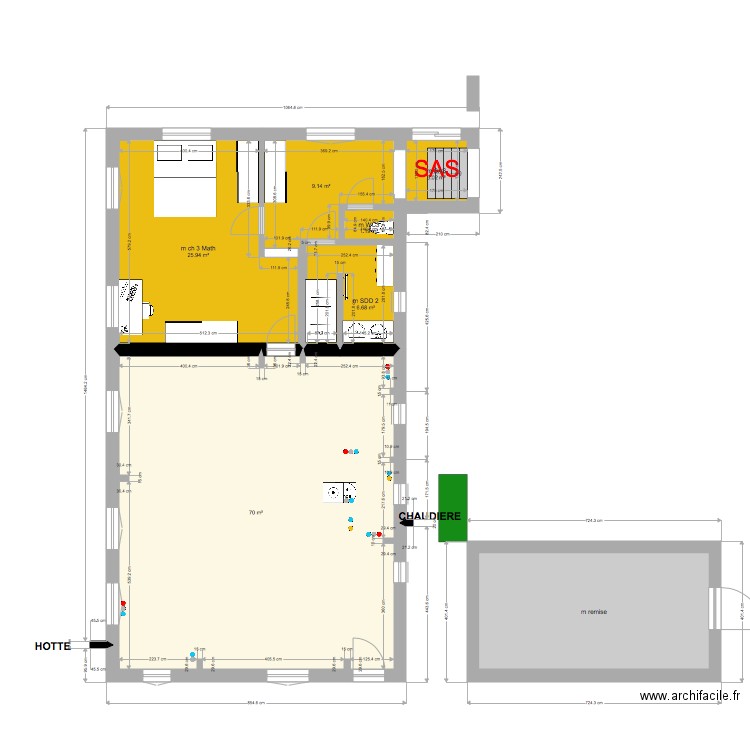 annexe salle de jeux évacuations etc. Plan de 0 pièce et 0 m2