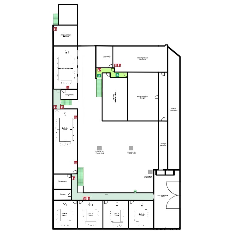 Greta Etage Evac . Plan de 0 pièce et 0 m2