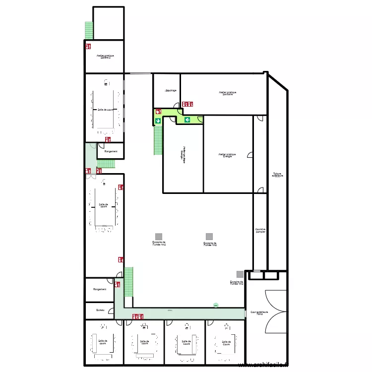 Greta Etage Evac . Plan de 