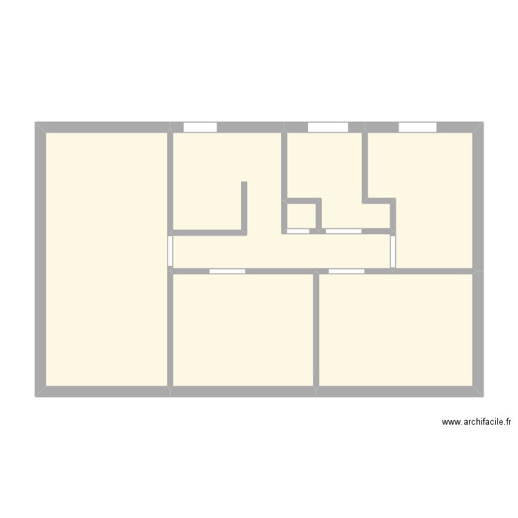 PLAN MAISON ETAGE MARCQ2. Plan de 7 pièces et 64 m2