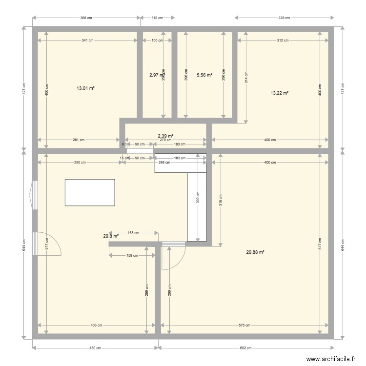 30 01 19. Plan de 0 pièce et 0 m2