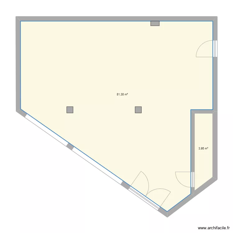 LOCAL COMMERCIAL STALINGRAD. Plan de LOCAL COMMERCIAL STALINGRAD. Plan de