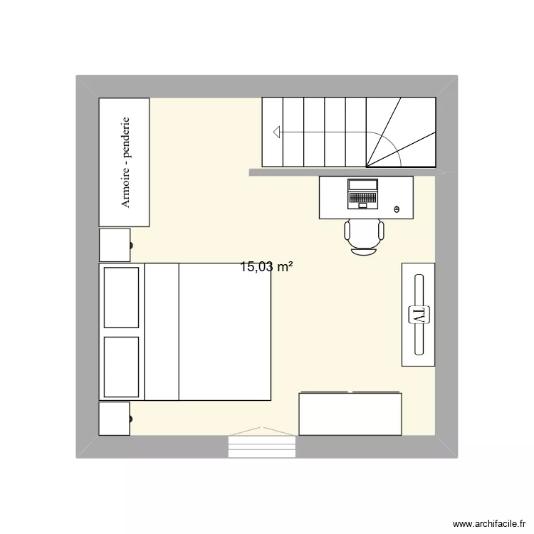 LESAGE ETAGE MEUBLE. Plan de 