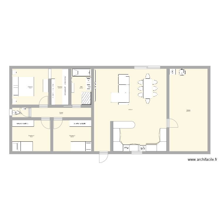 Plan maison jo. Plan de 0 pièce et 0 m2