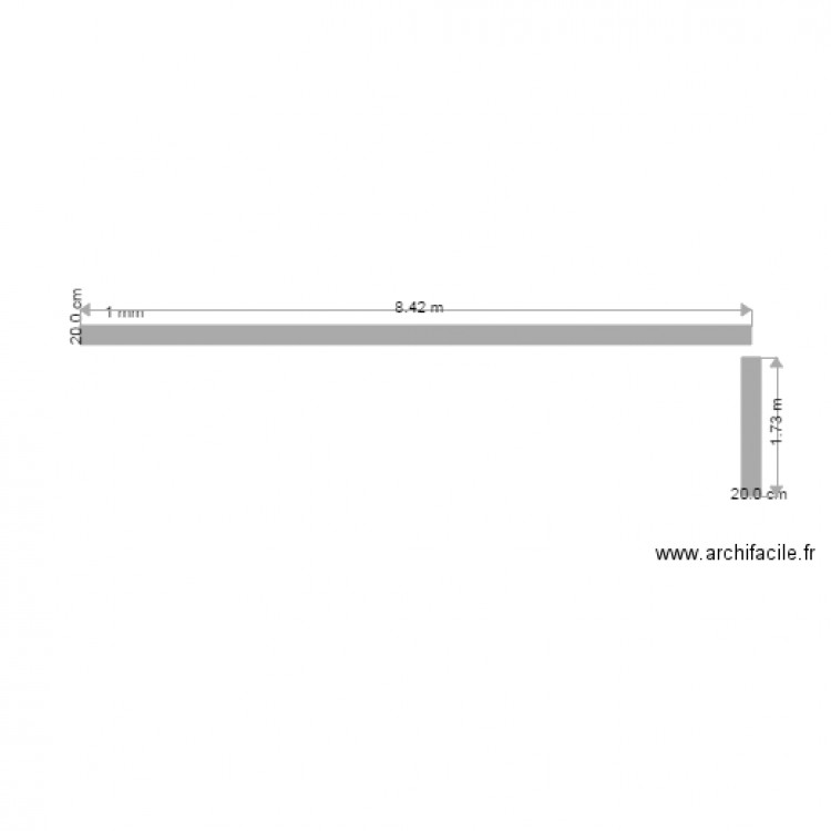 pla n de coupe mur de soutènement et de clôture. Plan de 0 pièce et 0 m2