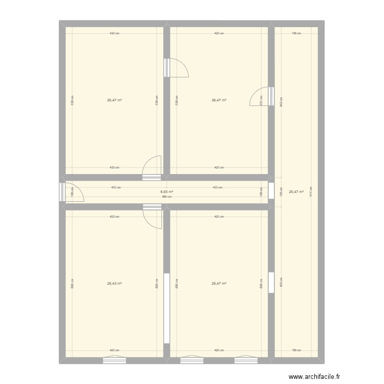 RDC MARAIN. Plan de 6 pièces et 141 m2