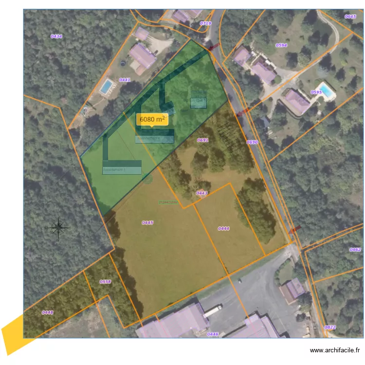 terrain coly  integration batiment 1. Plan de 