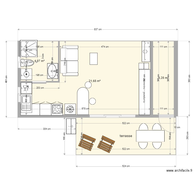 BUNGALOW 18 09. Plan de 0 pièce et 0 m2
