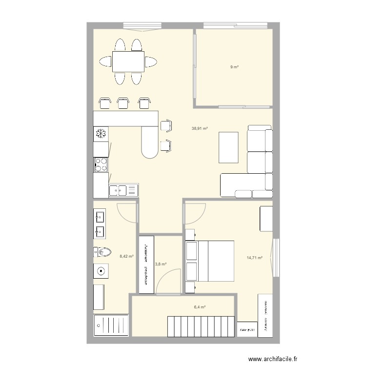 Comble. Plan de 0 pièce et 0 m2