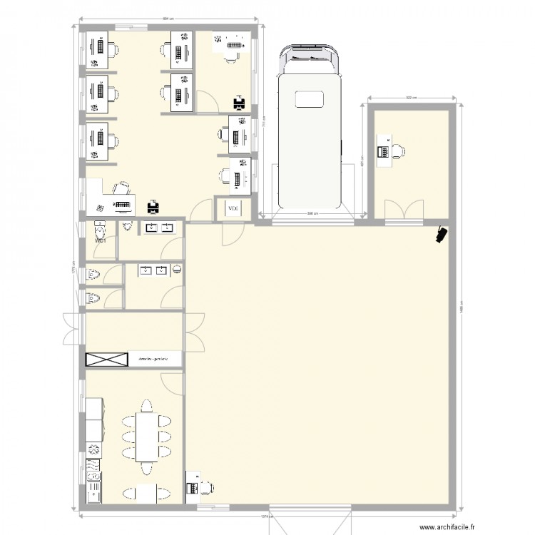 Entrepot. Plan de 0 pièce et 0 m2
